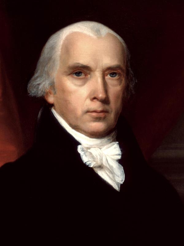 James Madison sitting for a portrait.