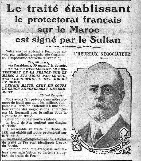Treaty Establishing the French Protectorate over Morocco