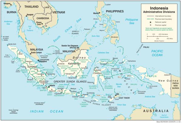 Map of Indonesia