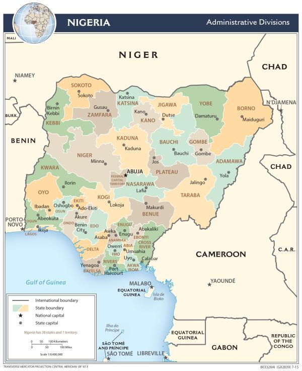 Map of Nigeria