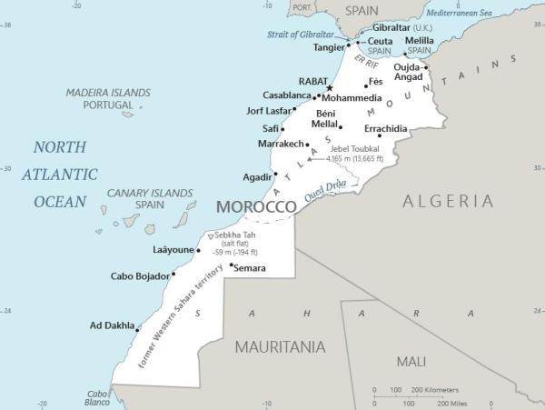 Map of Morocco