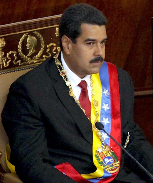 Nicolás Maduro assuming office as President of the Bolivarian Republic of Venezuela